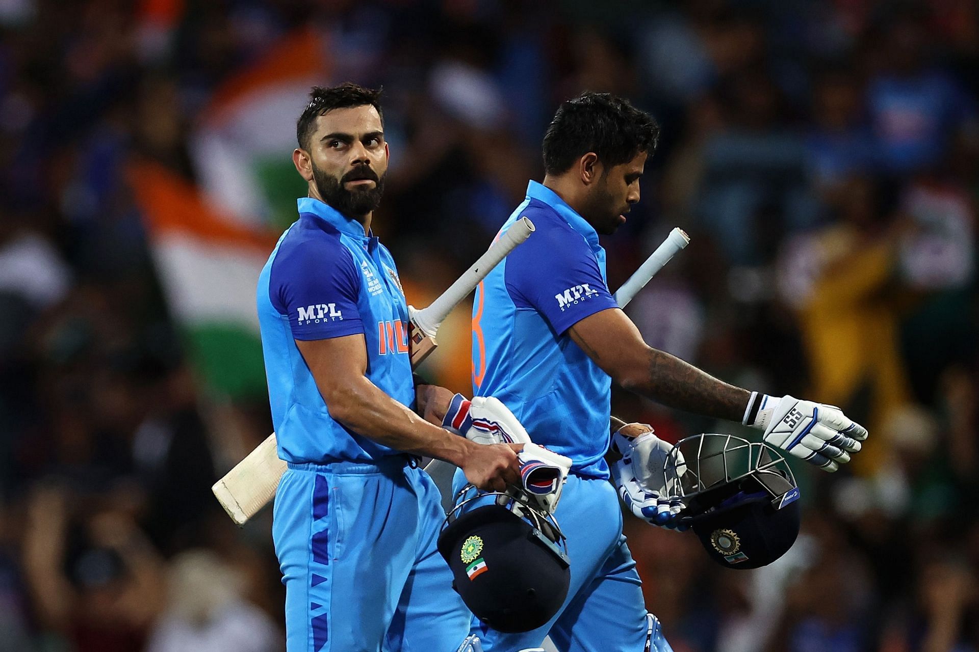 Team India’s dynamic duo of Virat Kohli (left) and Suryakumar Yadav. Pic: Getty Images